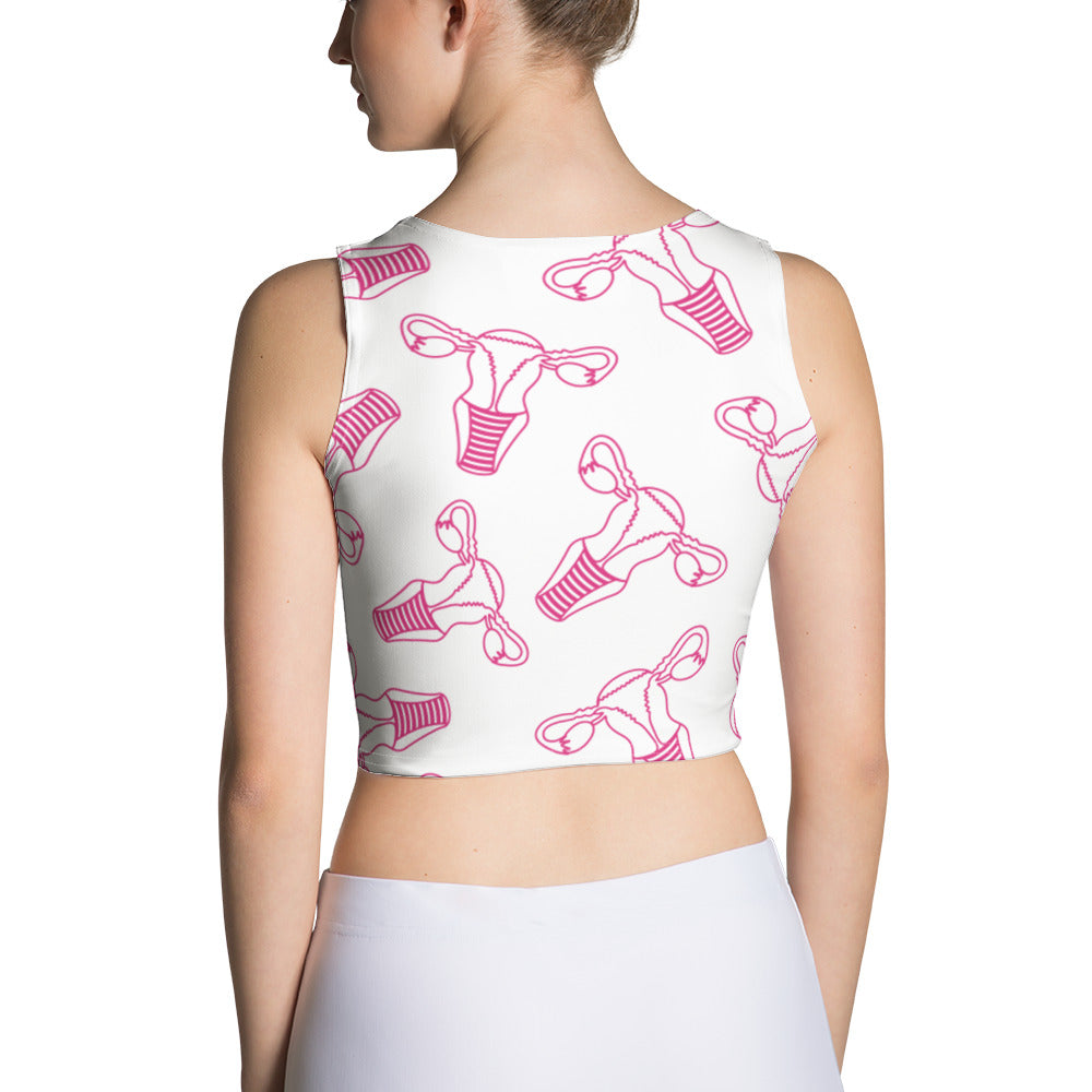 Uterus Anatomy Crop Top