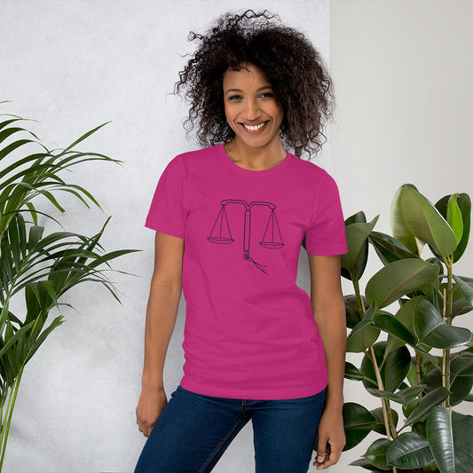 IUD Scales of Justice Cotton T-shirt