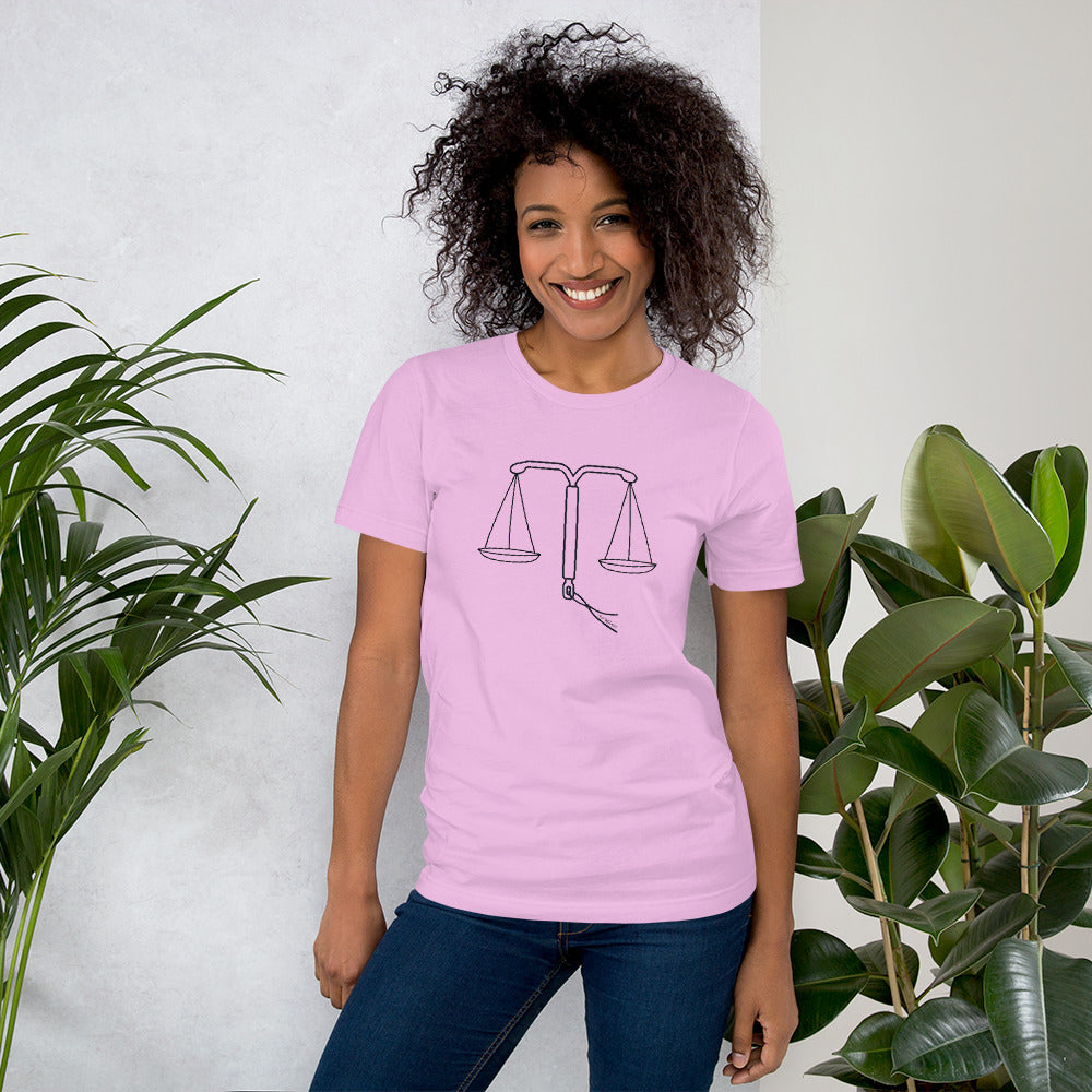 IUD Scales of Justice Cotton T-shirt