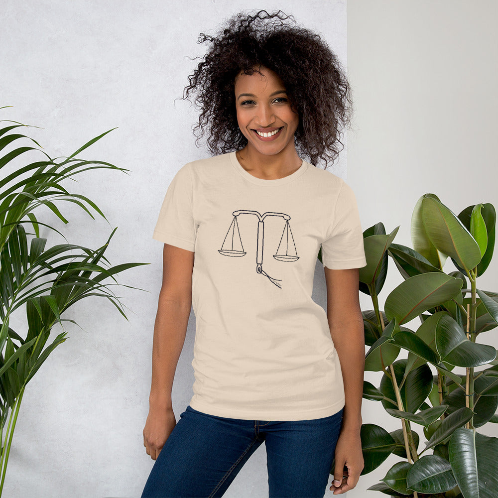 IUD Scales of Justice Cotton T-shirt