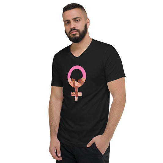 Intersectional Feminism Unisex Short Sleeve V-Neck T-Shirt