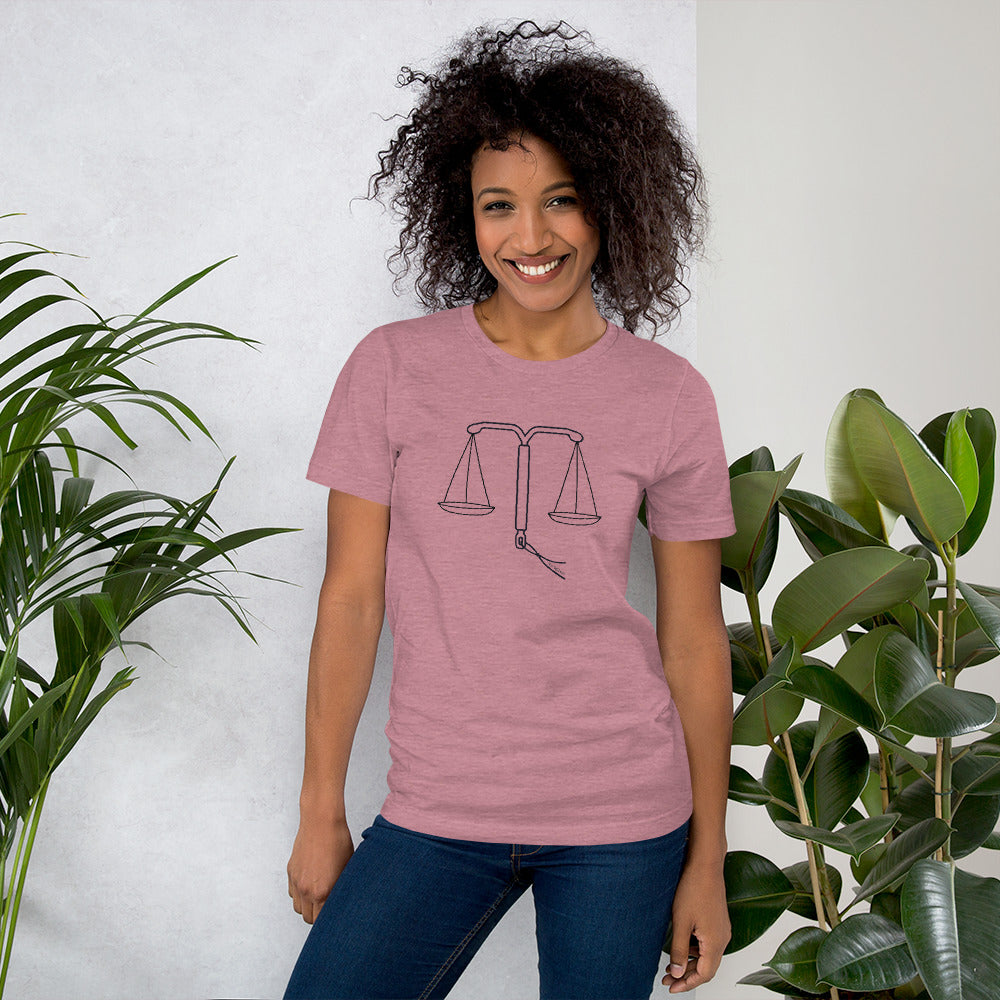 IUD Scales of Justice Cotton T-shirt